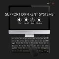 Wireless Keyboard Mouse Mini.2.4G Wireless Keyboard and Mouse Combo, Slim Multi Device Bluetooth Keyboard, Protable Silent Keyboards  for PC Desktop Notebook Laptop , LED TV. 