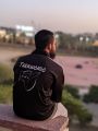 Taekwondo black tracksuit. 