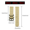 Nylon Watch Band Waterproof Ballistic Nylon One- Military Watch Straps for Men & Women Choice of Color & Width 18mm, 20mm, 22mm. 