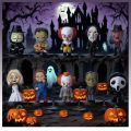 10PCS Horror Icon Action Character Statue Set, Chaqi Jason Voorhees Freddy Krueger Pennywise It, Horror Model Toy for Halloween. 