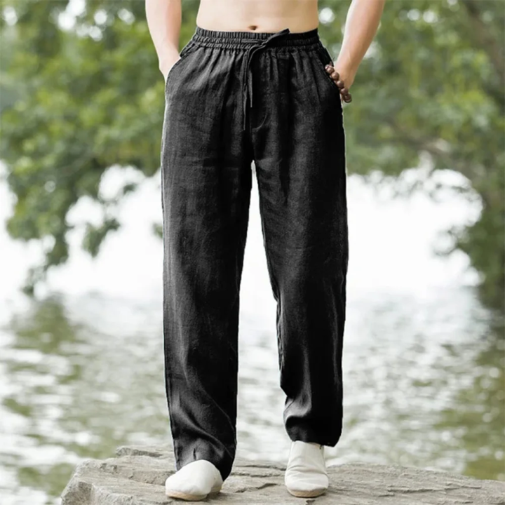 New%20Men's%20Beach%20Pants%20Joggers%20Fashion%20Cotton%20Linen%20Sweatpants%20Casual%20Pants%20Hawaiian%20Vacation%20Loose%20Spring/Summer%20Long%20M-4XL%20-%20Image%202