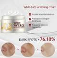 White Rice Face Whitening Cream Remove Dark Spots Fade Freckle Melanin Anti Wrinkle Aging Moisturizing Brighten Skin Care. 