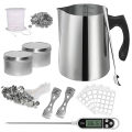 Candle Making Starter Kit Supplies Including Candle Make Pouring Pot Sticker Candle Wick Holder DIY Craft Tools for Adults. 