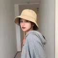 Bucket hat patchwork cap women sun hat Korean style UV protection sun hat. 
