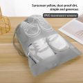 Pack of 10 Shoe Storage Box, Shoe Storage Bag Clear Plastic Stackable Shoe Organizer for Closet, Space Saving Foldable Shoe Sneaker Containers Bins Holders Pouch Storage. 
