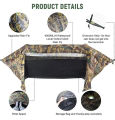 3-in-1 Tunnel Mosquito Net Hammock with Waterproof Rainfly - Tree Tent for Solo Camping, Lightweight & All-Weather Protection.
