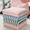 Coral Fleece Dishcloths Thickened Kitchen Cleaning Towel Absorbent Non-stick Oil Microfiber Rag Pan Pot Dish Wipe Cloth. 
