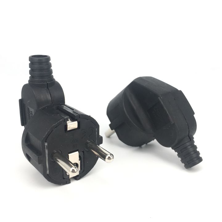 Bolantedz EU Plug Adapter 16A Male Replacement Outlet Rewireable Schuko ...