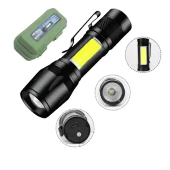 Torch%20-%20Mini%20LED%20Micro%20USB%20Charging%20with%20Cable%20and%20Case%20-%20Powerful%20Flashlight%203800LM%20XPE%20COB%20Small%20Rechargeable%20-%20FlashLight%20Zoomable%20-%20Image%207