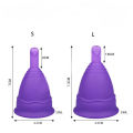 Medical Silicone Menstrual Cup Feminine Hygiene Period Discharge Valve Moon Silicone Cup Copita Lady Women Cup Reusable.