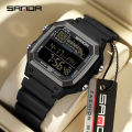 SANDA Outdoor Sport Electronic Watch Men Multifunction Watches Alarm Clock Chrono Waterproof LED Digital Double Time Watch. 