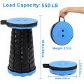 Magic Stool-Portable Folding Camping Chair Adjustable Height Plastic Fishing Chair. 