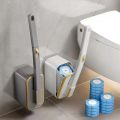 Household bathroom toilet cleaning brush, toilet brush, no need to drill holes, replaceable disposable toilet brush. 