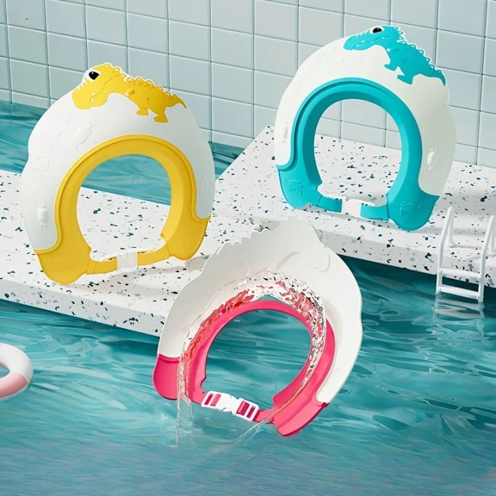 Baby%20Soft%20Rubber%20Waterproof%20Shampoo%20Cap%20Children%20Shampoo%20Artifact%20Baby%20Shampoo%20Cap%20Adjustable%20Ear%20Protectors%20Dinosaur%20Pattern%20-%20Image%202