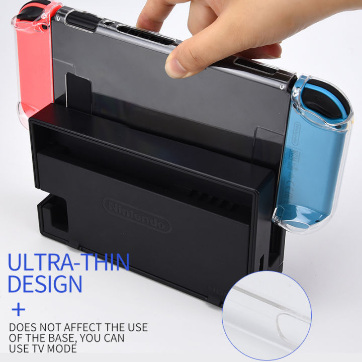 Data%20Frog%20Transparent%20Protective%20Case%20with%20Scratch%20Protection%20for%20Handheld%20Game%20Console%20Clear%20Hard%20Cover%20for%20Switch%20-%20Image%204
