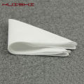New Hanky Men's White Pocket Square Cotton Solid Color Handkerchief Chest Towel Prom Holiday Party Suit Hankies For Mens.
