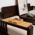 Couch Cup Holder Wood Sofa Armrest Tray Foldable Sofa Cup Snacks Holder Anti-Slip Couch Arm Cup Holder Sofa Side Storage Tray.