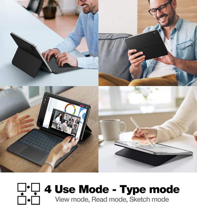 Dracool%20Magic%20Keyboard%20Case%20for%20iPad%20pro%2011%20and%20Air5/4%20iPad%20Pro%2011%204th/3rd/2nd/1st%20Gen)%20Case%20with%20Keyboard%20Magnetic%20Detachable%20Two-Piece%20Magic%20Style%20Keyboard%20Folio%20Multi-Touch%20Trackpad%20Backlit%20US%20-%20Black%20-%20Image%203