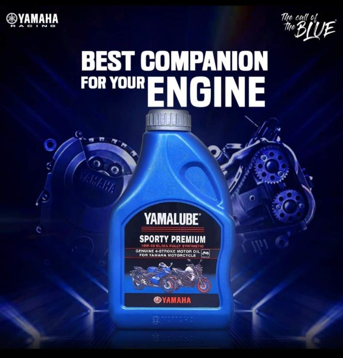 Yamaha Yamalube Sport Motorcycle Premium 10W40 4 Stroke Fully Synthetic Engine Oil 1L