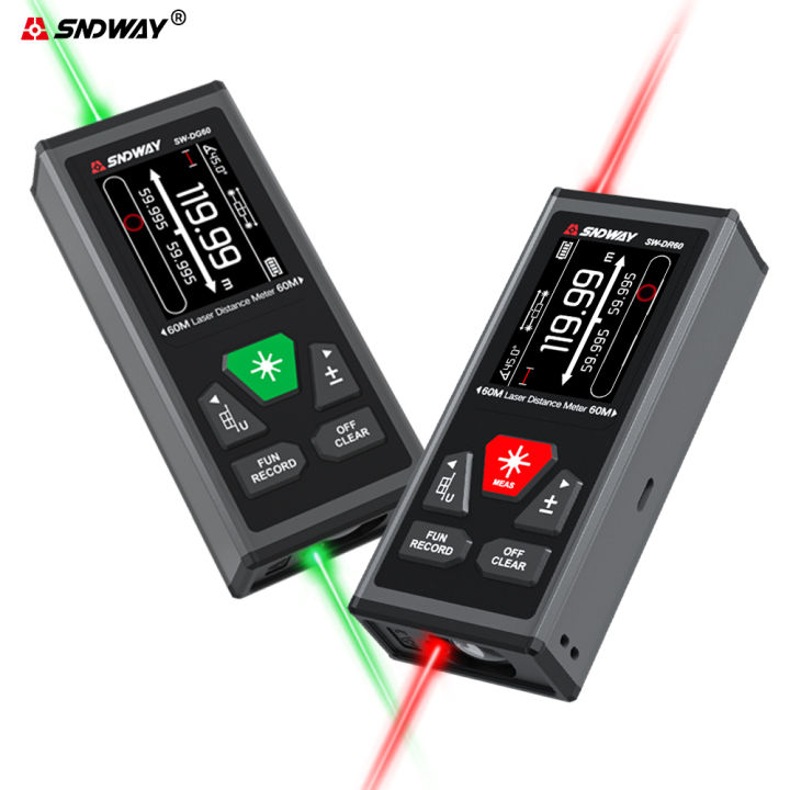 SNDWAY Bilateral 120m Laser Rangefinder Digital Rechargeable Distance