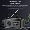 12000mAh Emergency Weather Radio with 2 Solar Panels Hand Crank Radio AM/FM/NOAA Weather Radio Reading Lamp for Outdoor Survival. 