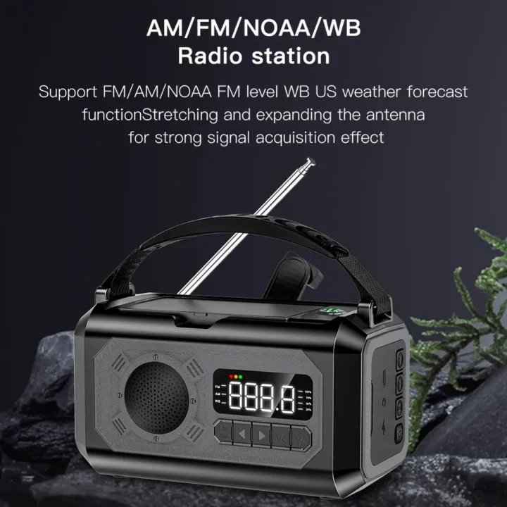 12000mAh%20Emergency%20Weather%20Radio%20with%202%20Solar%20Panels%20Hand%20Crank%20Radio%20AM/FM/NOAA%20Weather%20Radio%20Reading%20Lamp%20for%20Outdoor%20Survival%20-%20Image%202