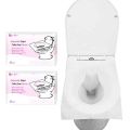 Disposable Paper Toilet Seat Covers | Biodegradable, Waterproof, Flushable Paper Toilet Seat Covers for Travel, Camping, Public Toilet, Restrooms, Washroom. 