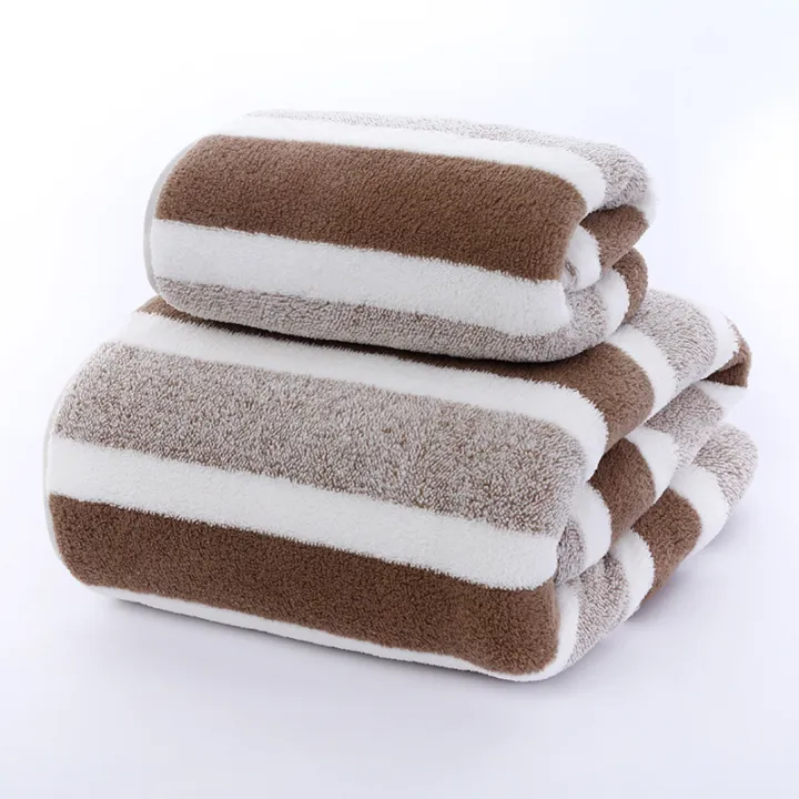 Striped%20Pattern%20Towel%20Set%20Soft%20Face%20Towel%20Bath%20Towel%20Quick%20Drying%20Absorbent%20Towels%20For%20Bathroom%20-%20Image%207