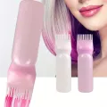 2pcs/Set Silicone Hair Comb With Root Comb Applicator Bottle Set  Hair Oil Applicator Shampoo Brush Salon hair styling tools. 