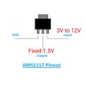 ( 3 Pcs ) AMS1117 1.5V Fixed voltage regulator SMD SOT-223 Linear Voltage Regulator. 
