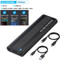 Solid-State Drive Enclosure 10Gbps M.2 NVMe SSD Enclosure Adapter Tool Free for Hard Drive Accessories. 