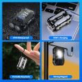 Super Bright Powerful Pocket Torch Light LED Multifunctional Linterna Magnetic COB LED EDC Mini Keychain Flashlight Rechargeable. 