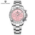 PAGANI DESIGN New Men Quartz Wristwatch Luxury Sapphire Glass Chronograph Stainless Steel Bezel VK63 Watch Man  Reloj Hombre. 