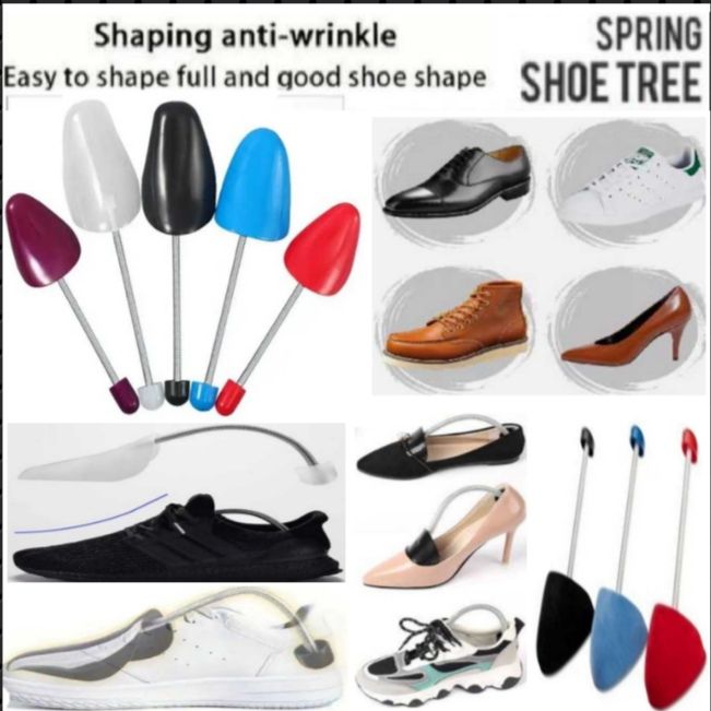 Shoe Tree Shoes Supporter Adjustable Spring Stretcher Shoe Crease Protector for Shoes Care