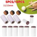 5/10PCS 11/13mm Billiard Replacement Set Pool Cue Tips Pool Billiard Cue Stick Ferrules Screw-On Tips Snooker Billiards Acces. 