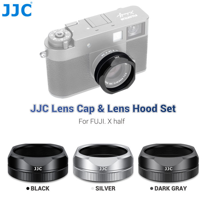 JJC%20Lens%20Shade%20with%20Lens%20Cap%20for%20%20X%20Half%20Camera%20Accessories%20Aluminum%20Alloy%20Metal%20Lens%20Hood%20with%20Lens%20Cover%20Dustproof%20-%20Image%202