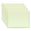 5pcs Mesh Zipper Pouch Document Bag Waterproof Zip File Folders A4 School Office Supplies Pencil Case Storage Bags. 
