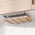 Under Cabinet Cutting Board Organizer Holder Kitchen Hanging Chopping Board Pot Lid Kitchenware Storage Rack Stainless Steel. 