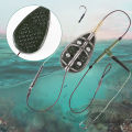 FISH KING 30g-100g High Carbon Steel Metal Feeder Hook Carp Fishing Bait Cage Line Group Artificial Lure Accessories.