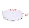 25cm LED 360 Degree Electric Rotating Turntable Rotating Display Stand for Photography Jewelry Watch Digital Product. 