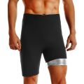 Men Sweat Sauna Shorts Body Shaper Fat Burning High Waist Trainer Shapewear Slimming Pants Fitness Running Sports Pants.