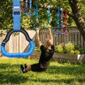 Multi-Function Wall Mounted  Adjustable Fitness Rings Indoor Home Gym Equipment for Pull Ups Dips Stretching & Body Strength. 