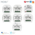MOES Tuya ZigBee 3.0 Smart Light Switch Relay Module 1/2/3 Gang Smart Life/Tuya App Control, Works with Alexa Google Home Yandex. 
