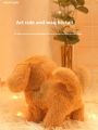 Walking Dog Toy 5.9 Inch Tall Cute Barking with Bell and Puppy Leash Interactive Tail Waking Realistic Plug. 