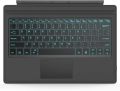 MoKo Type Cover Fit Microsoft Surface Pro 7 Plus/Pro 7/ Pro 6/ Pro 5/Pro 4/Pro 3, Ultra-Slim Wireless Bluetooth Tablet Computer Keyboard with Trackpad, 7-Color LED Backlit, Rechargeable Battery, Gray. 