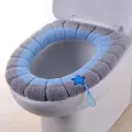 O-shaped Comfortable Thick Knitted Cushion Closestool Mat Pad Cover Universal Bathroom Washable Toilet Warm Toilet Seat Cover. 