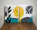 Decorative Art for home. Acrylic painting on canvas. Available in multi colors. 