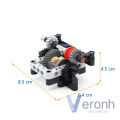 Off-Road Car Buggy Simple Adjustable Differential Lock Framed Kits MOC High-tech Building Blocks Assembly Technical Bricks Toys.