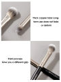 Double-headed painting eyeshadow brush novice makeup brush soft hair does not eat powder natural dizzy dye easy makeup staloofy hair.