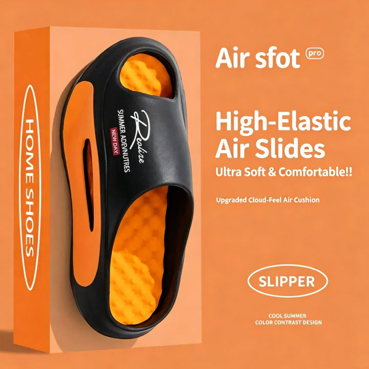 Men Indoor Beach Slippers Women Summer House Shoes Soft EVA Anti-slip Couples Leisure Slides Female Male Outdoor Street Sandals